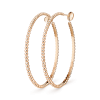 Perlée pearls of gold hoop earrings, large model