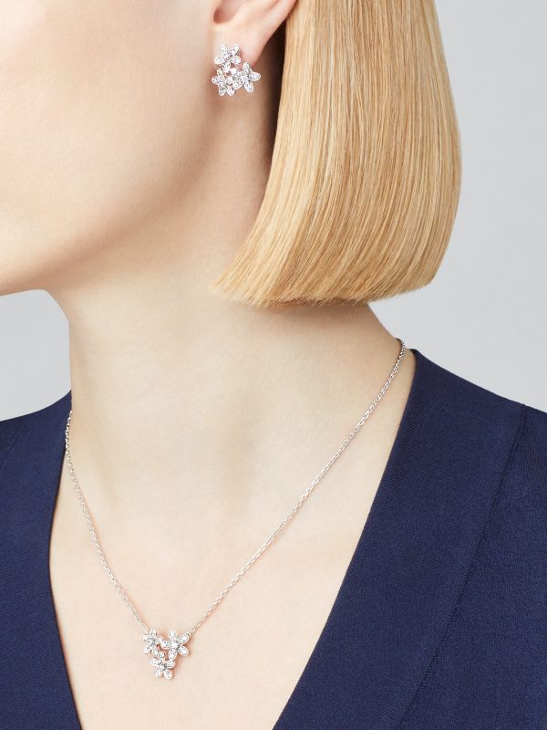 Socrate earrings, 3 flowers - Image 2