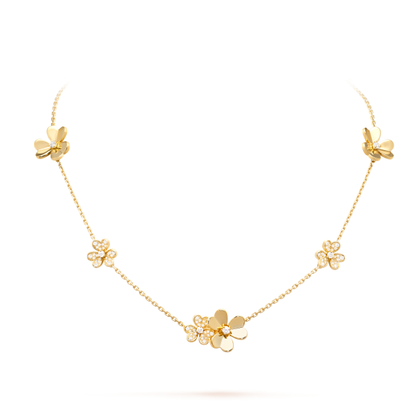 Frivole necklace, 9 flowers