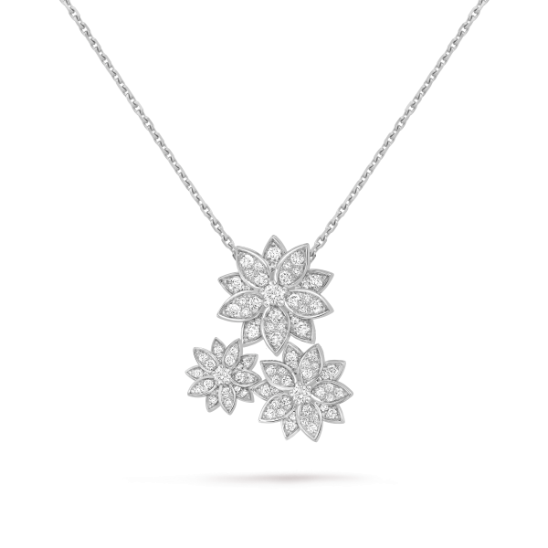 Lotus pendant, 3 flowers