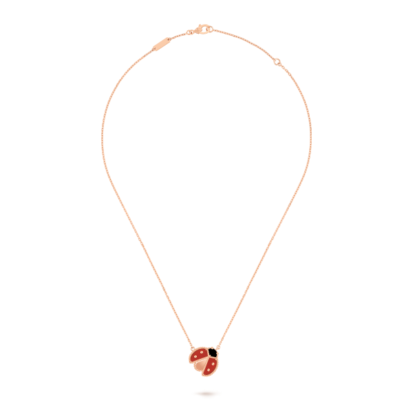 Lucky Spring pendant, open wings ladybug - Image 2