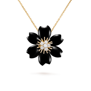 Rose de Noël clip pendant, small model