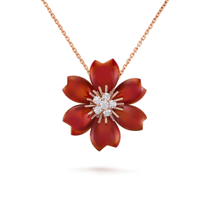 Rose de Noël clip pendant, small model