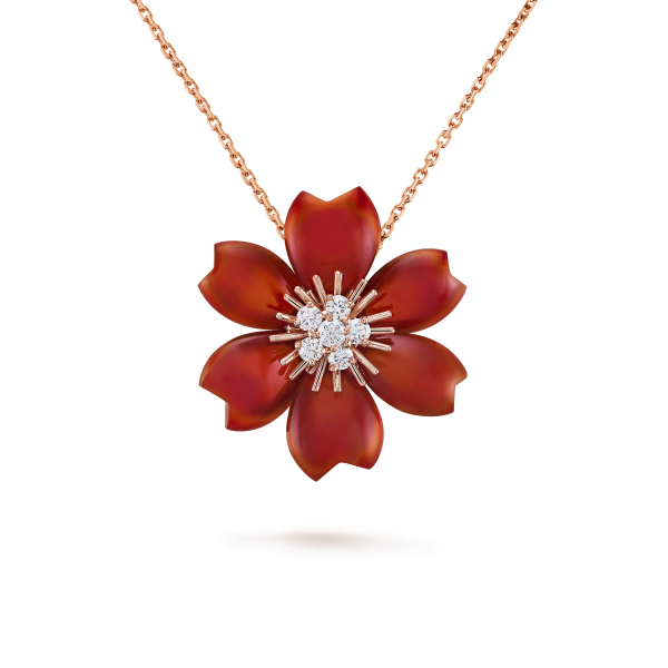 Rose de Noël clip pendant, small model