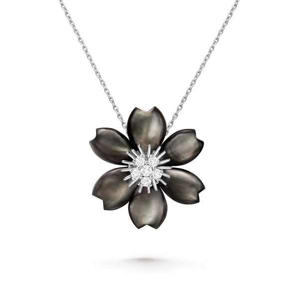 Rose de Noël clip pendant, small model