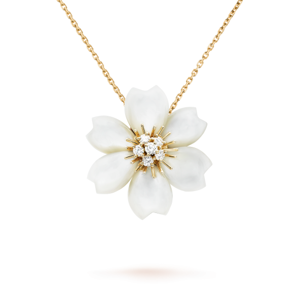 Rose de Noël clip pendant, small model