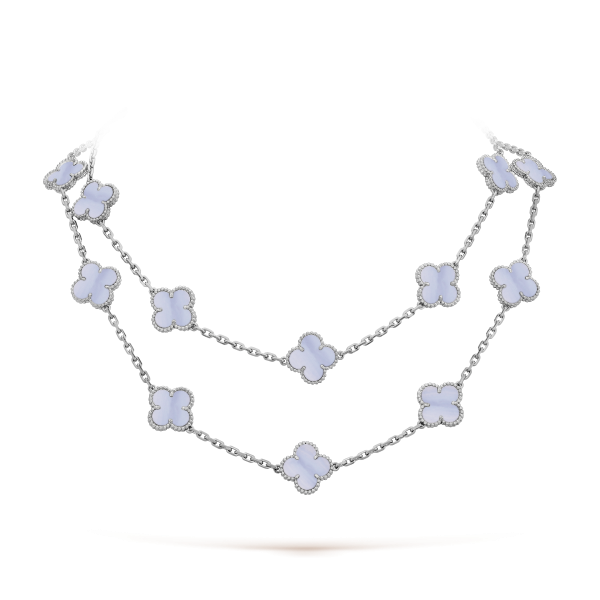 Vintage Alhambra long necklace, 20 motifs - Image 2