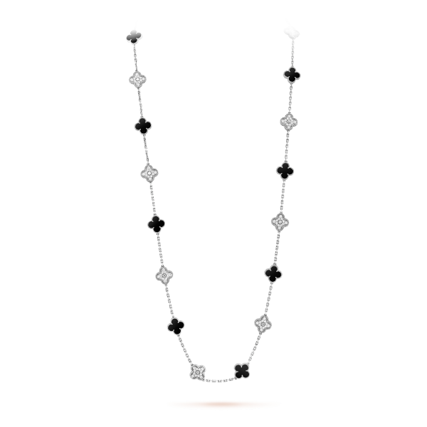 Vintage Alhambra long necklace, 20 motifs