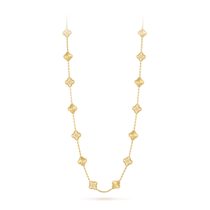 Vintage Alhambra long necklace, 20 motifs