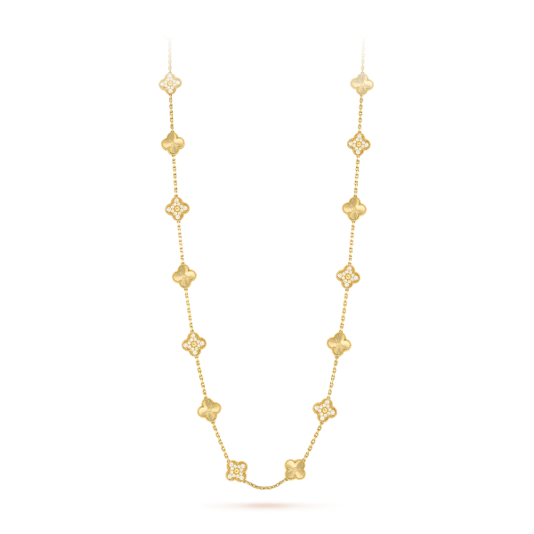 Vintage Alhambra long necklace, 20 motifs