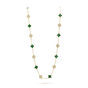 Vintage Alhambra long necklace, 20 motifs
