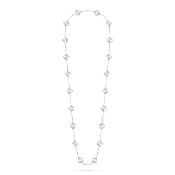 Vintage Alhambra long necklace, 20 motifs - Image 5