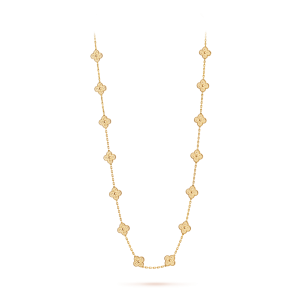 Vintage Alhambra long necklace, 20 motifs
