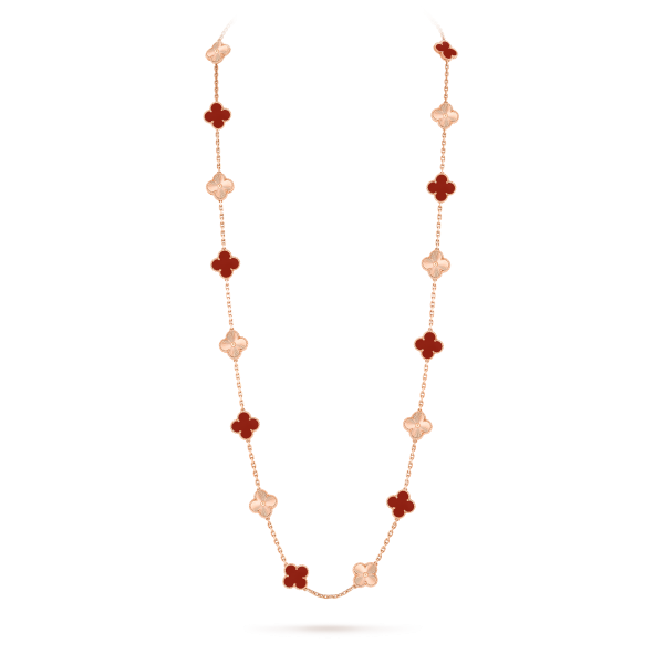 Vintage Alhambra long necklace, 20 motifs