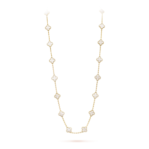 Vintage Alhambra long necklace, 20 motifs