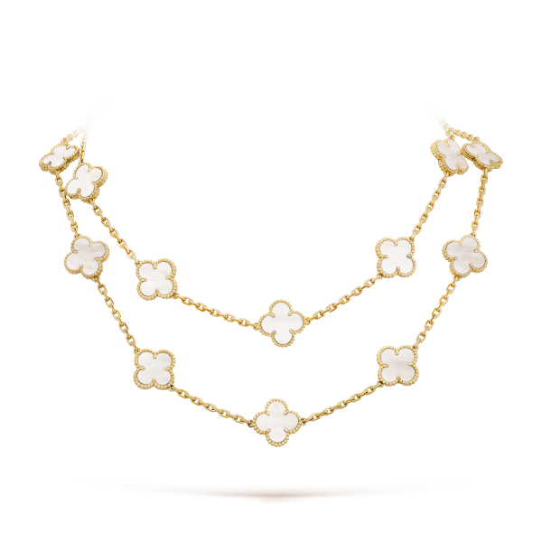 Vintage Alhambra long necklace, 20 motifs - Image 2
