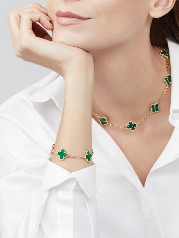 Vintage Alhambra necklace, 10 motifs - Image 2