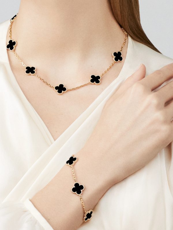 Vintage Alhambra necklace, 10 motifs - Image 2