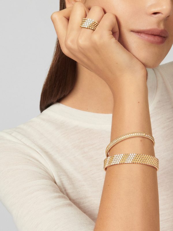 Perlée diamonds ring, 5 rows - Image 4